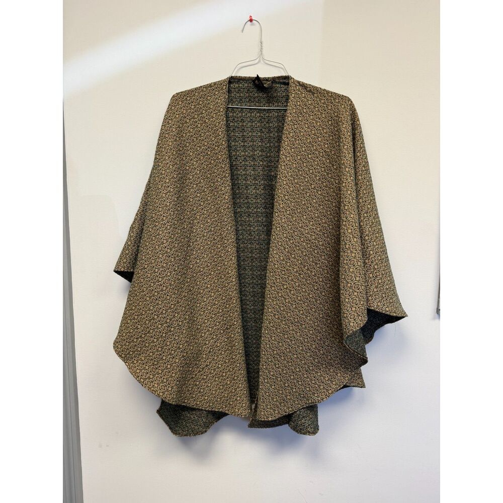 Triona Design Irish Handwoven Tweed Wrap Cape One Size Reversible NWT - RARE